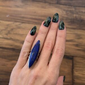 Striking Blue Stone Ring